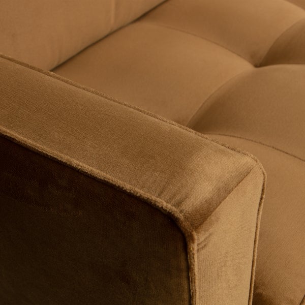 De Eekhoorn RODEO CLASSIC FAUTEUIL VELVET HONINGGEEL