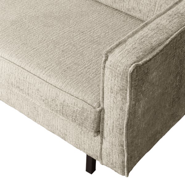 De Eekhoorn RODEO HOEKBANK LINKS STRUCTURE VELVET WHEATFIELD