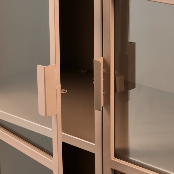 De Eekhoorn RONJA VITRINEKAST XL METAAL MILITARY BROWN