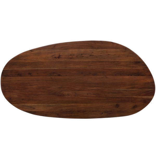 De Eekhoorn ROUNDLY EETTAFEL/BUREAU MANGO HOUT WALNOOT 200X100