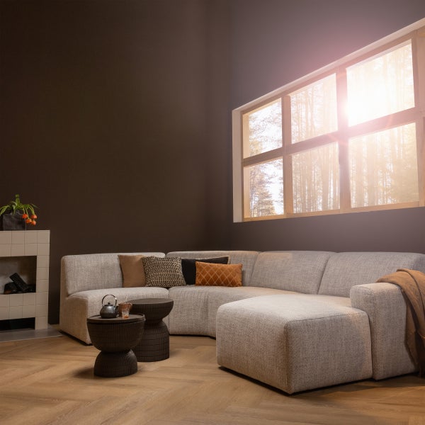 De Eekhoorn SAMSON BIJZETTAFEL FIBER CLAY COFFEE 44XØ37 CM