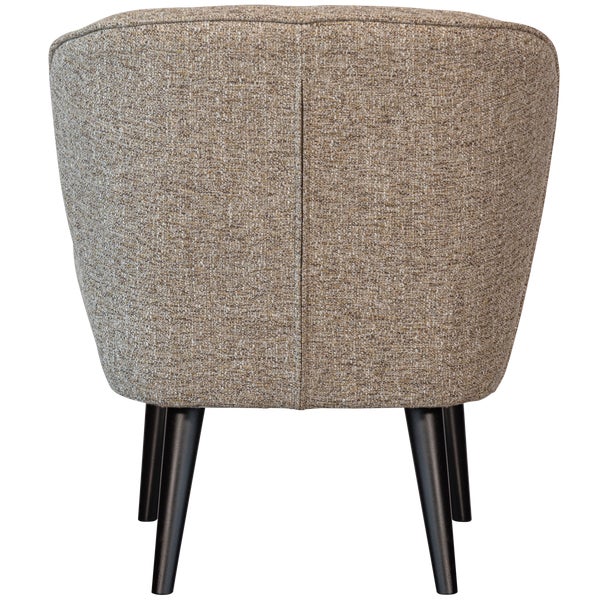 De Eekhoorn SARA FAUTEUIL GEWEVEN STOF NATUREL MELANGE