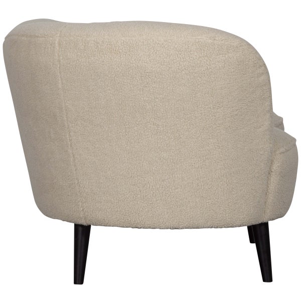 de eekhoorn SARA LOUNGE FAUTEUIL LINKS TEDDY OFF WHITE