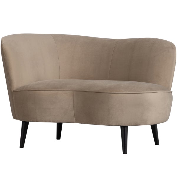 De Eekhoorn SARA LOUNGE FAUTEUIL LINKS VELVET KHAKI