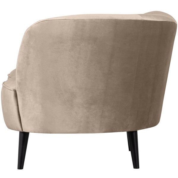 de eekhoorn SARA LOUNGE FAUTEUIL LINKS VELVET KHAKI