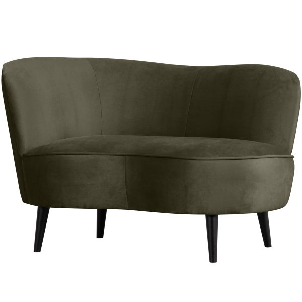De Eekhoorn SARA LOUNGE FAUTEUIL LINKS VELVET WARM GROEN
