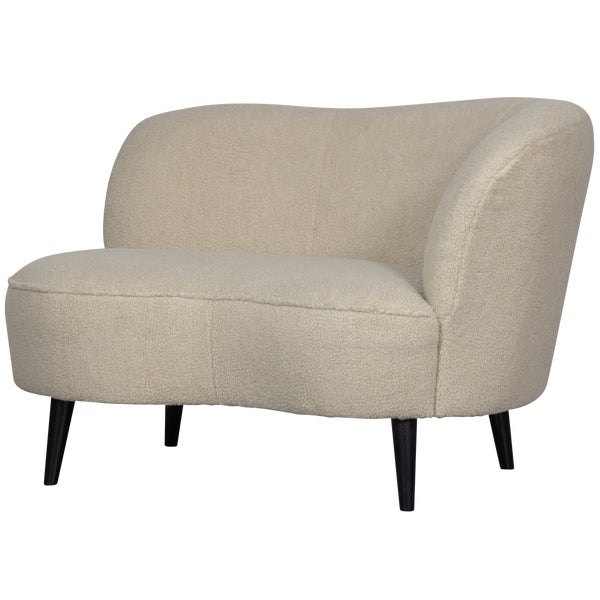 De Eekhoorn SARA LOUNGE FAUTEUIL RECHTS TEDDY OFF WHITE