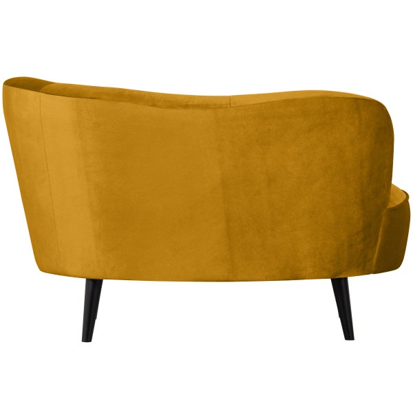 De Eekhoorn SARA LOUNGE FAUTEUIL RECHTS VELVET OKER