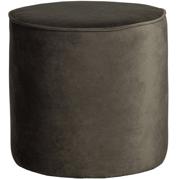 De Eekhoorn SARA POEF HOOG VELVET WARM GROEN 46xØ46