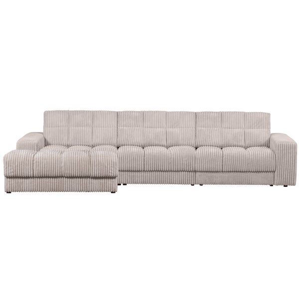 de eekhoorn SECOND DATE CHAISE LONGUE LINKS RIBSTOF NATUREL