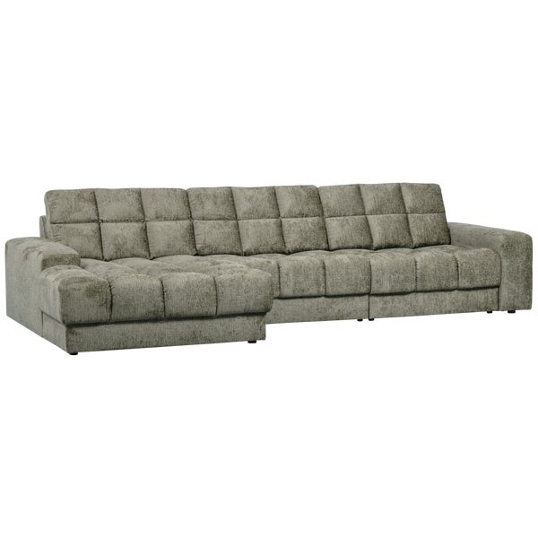 de eekhoorn SECOND DATE CHAISE LONGUE LINKS STRUCTURE VELVET FROST