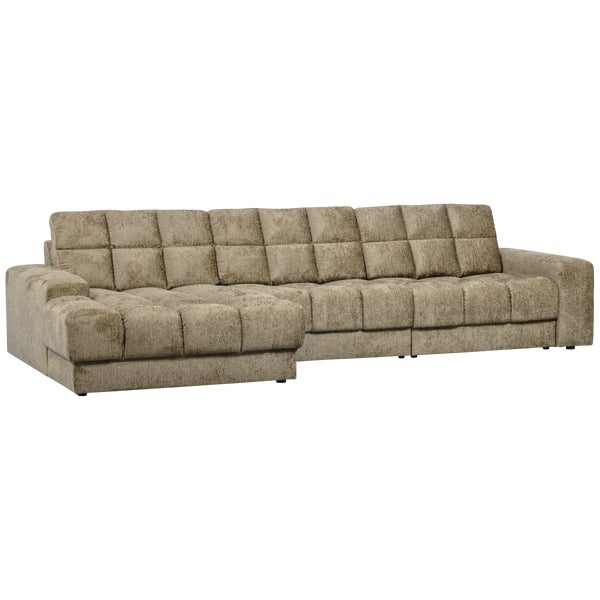 de eekhoorn SECOND DATE CHAISE LONGUE LINKS STRUCTURE VELVET WHEATFIELD