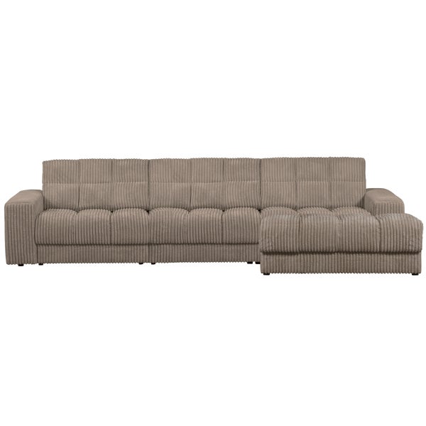 de eekhoorn SECOND DATE CHAISE LONGUE RECHTS RIBSTOF MUD