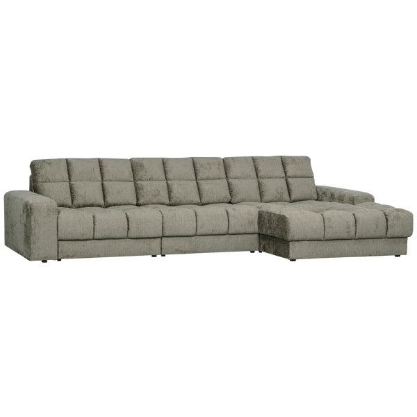 de eekhoorn SECOND DATE CHAISE LONGUE RECHTS STRUCTURE VELVET FROST