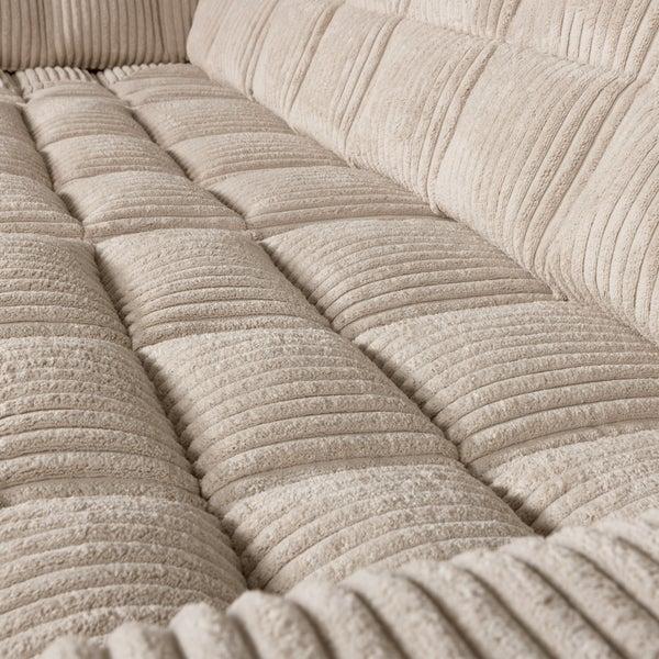 De Eekhoorn SECOND DATE HOEKBANK LINKS RIBSTOF TRAVERTIN