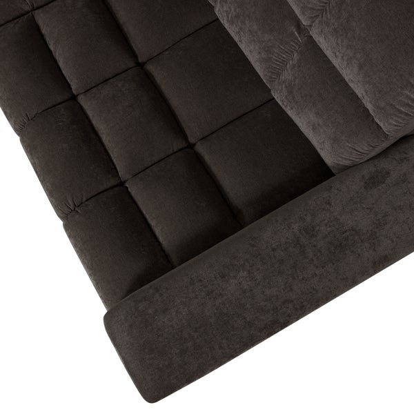 De Eekhoorn SECOND DATE HOEKBANK LINKS VINTAGE ANTRACIET