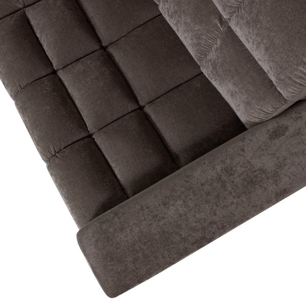 De Eekhoorn SECOND DATE HOEKBANK LINKS VINTAGE WARM GRIJS