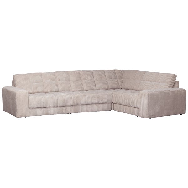 De Eekhoorn SECOND DATE HOEKBANK RECHTS RIBSTOF NATUREL