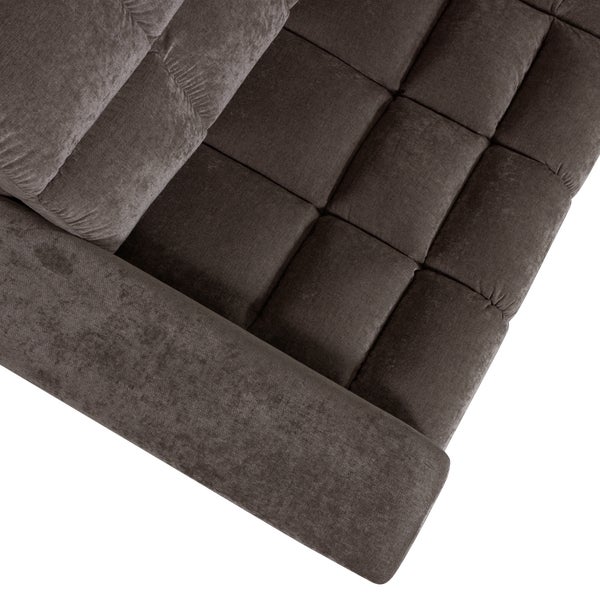 De Eekhoorn SECOND DATE HOEKBANK RECHTS VINTAGE WARM GRIJS