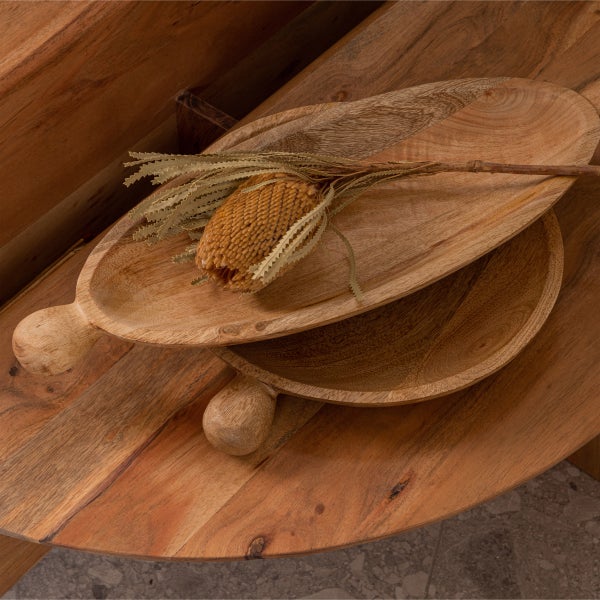 De Eekhoorn SEEMLY DECORATIESCHAAL OVAAL MANGO HOUT NATUREL