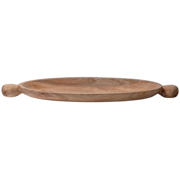 de eekhoorn SEEMLY DECORATIESCHAAL OVAAL MANGO HOUT NATUREL