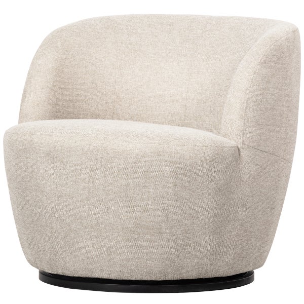 De Eekhoorn SERRA DRAAIFAUTEUIL GEWEVEN STOF OFF WHITE