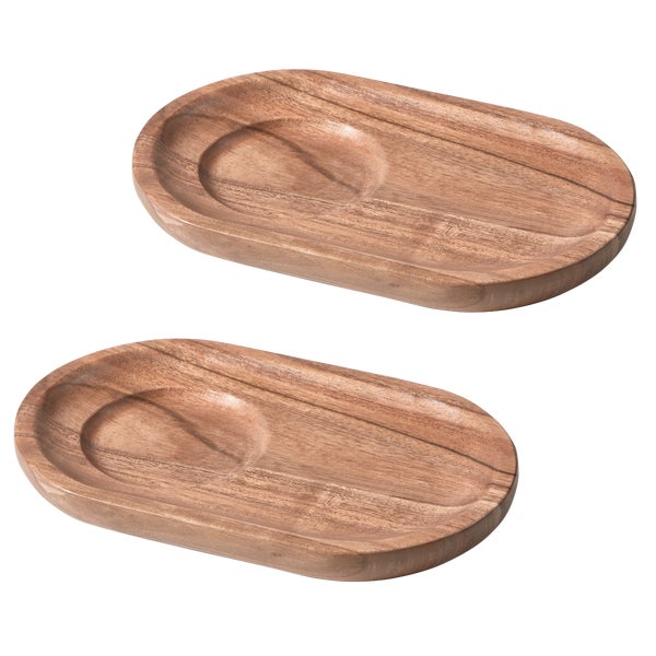 De Eekhoorn SET V 2 - JOSJE SERVEER PLATEAU ACACIA HOUT NATUREL