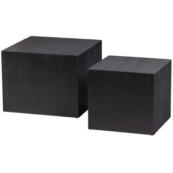 De Eekhoorn SET V 2 - SANNE BIJZETTAFELS VIERKANT ZWART