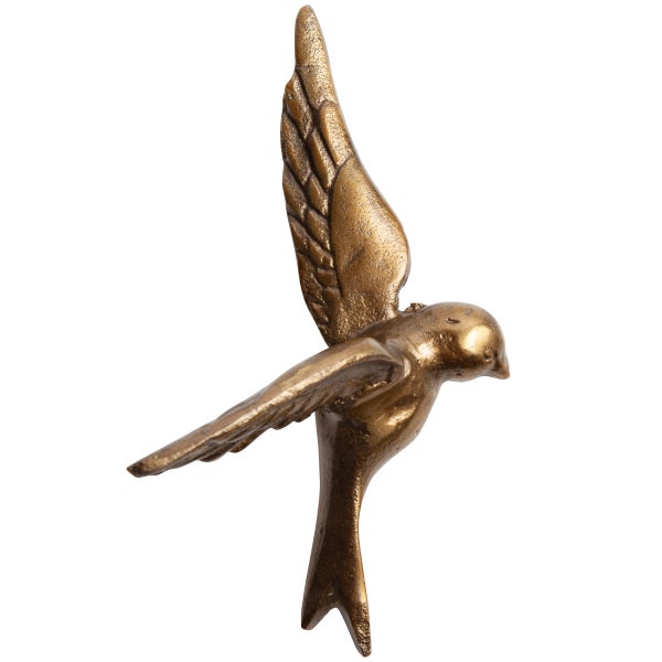 De Eekhoorn SET V 3 - AVALER TOO VOGELS METAAL ANTIQUE BRASS