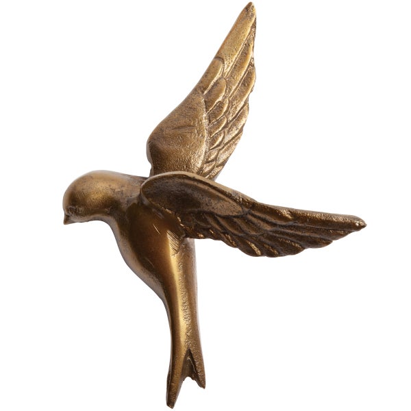 De Eekhoorn SET V 3 - AVALER TOO VOGELS METAAL ANTIQUE BRASS