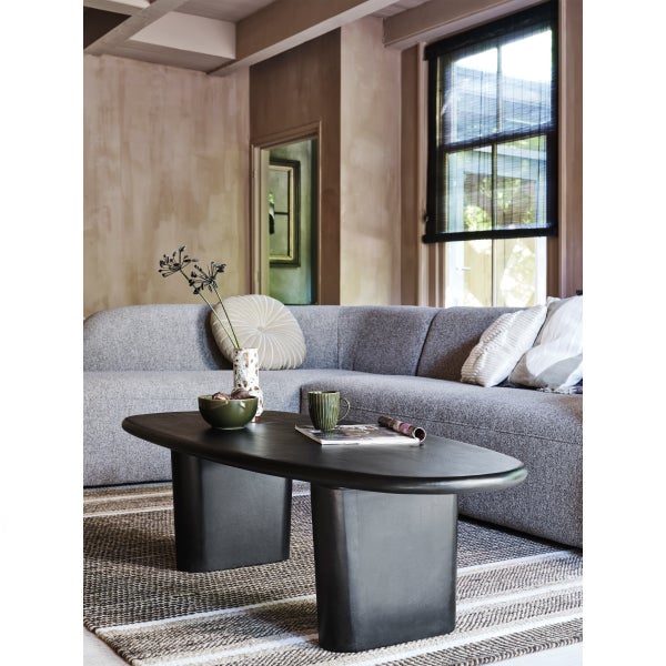 De Eekhoorn SLOPING HOEKBANK LINKS LICHTBRUIN MELANGE