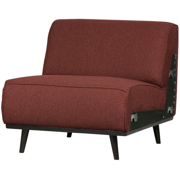 De Eekhoorn STATEMENT 1-ZITS ELEMENT BOUCLÉ KASTANJE