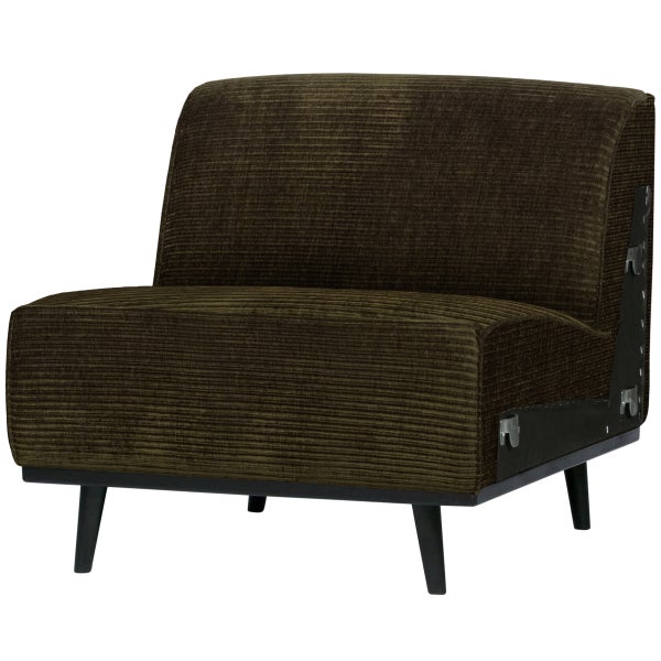 de eekhoorn STATEMENT 1-ZITS ELEMENT RIBSTOF WARM GROEN