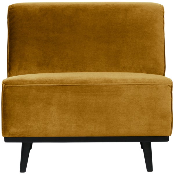 De Eekhoorn STATEMENT 1-ZITS ELEMENT VELVET HONINGGEEL