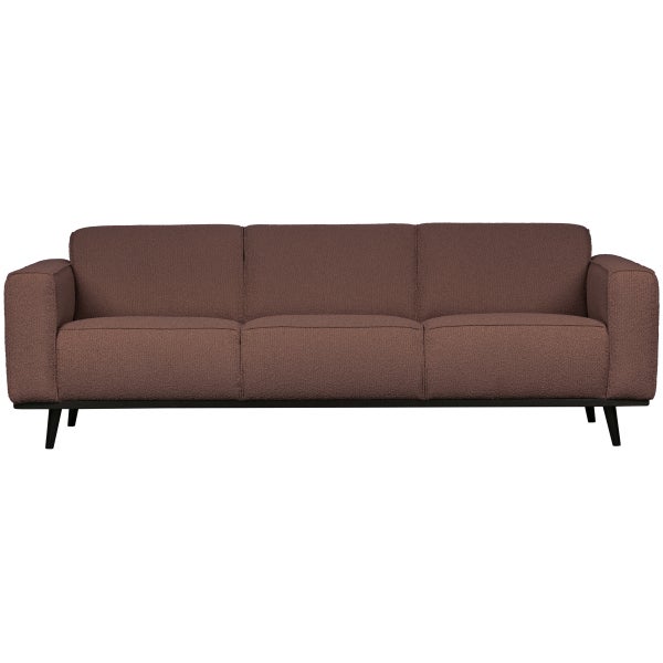 De Eekhoorn STATEMENT 3-ZITS BANK 230 CM BOUCLÉ COFFEE