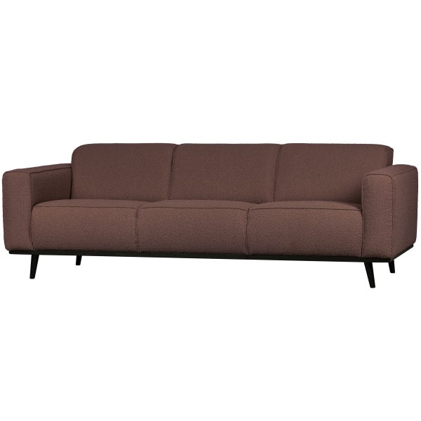 De Eekhoorn STATEMENT 3-ZITS BANK 230 CM BOUCLÉ COFFEE