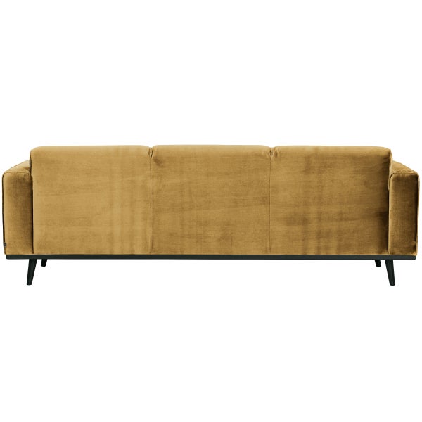 De Eekhoorn STATEMENT 3-ZITS BANK 230 CM VELVET HONINGGEEL