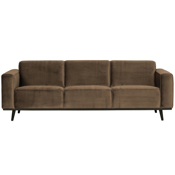 De Eekhoorn STATEMENT 3-ZITS BANK 230 CM VELVET TAUPE