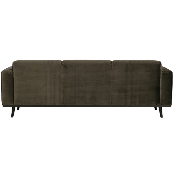 De Eekhoorn STATEMENT 3-ZITS BANK 230 CM VELVET WARM GROEN