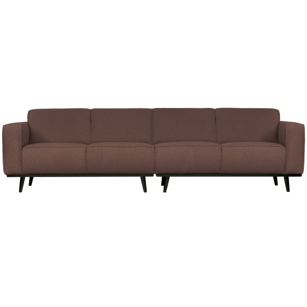 de eekhoorn STATEMENT 4-ZITS BANK 280 CM BOUCLÉ COFFEE