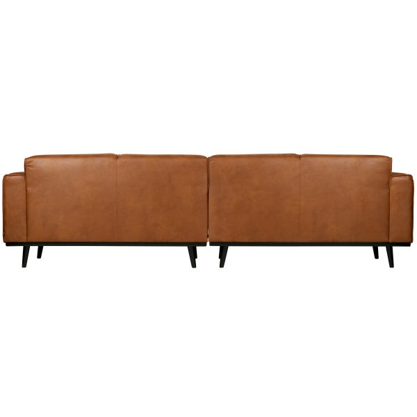 De Eekhoorn STATEMENT 4-ZITS BANK 280 CM ECOLEER COGNAC