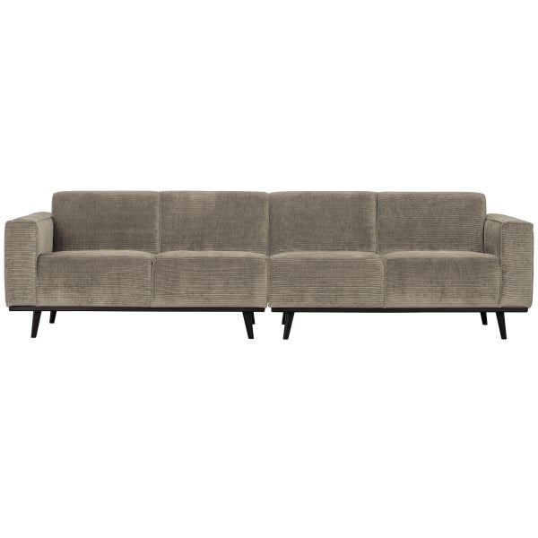 De Eekhoorn STATEMENT 4-ZITS BANK 280 CM RIBSTOF CLAY