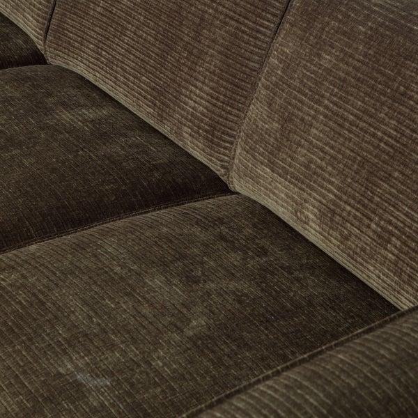 De Eekhoorn STATEMENT 4-ZITS BANK 280 CM RIBSTOF WARM GROEN