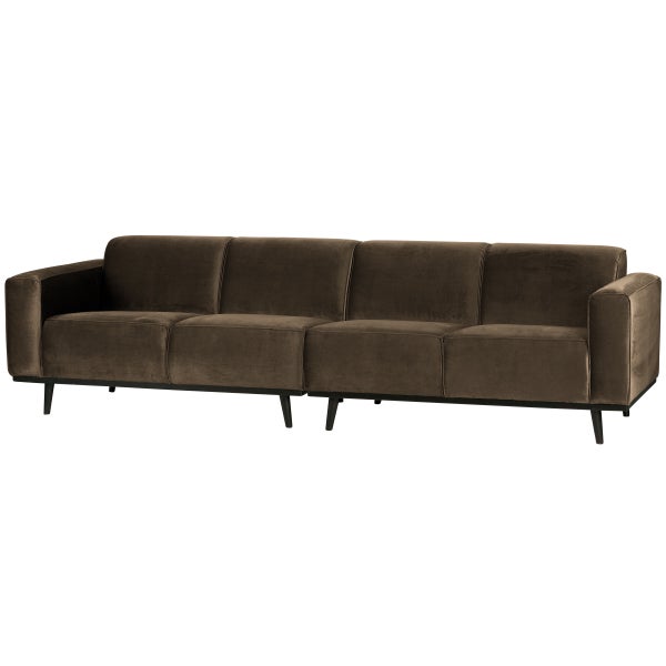 de eekhoorn STATEMENT 4-ZITS BANK 280 CM VELVET TAUPE