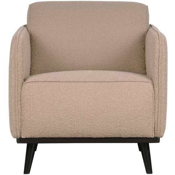 De Eekhoorn STATEMENT FAUTEUIL MET ARM BOUCLÉ BEIGE