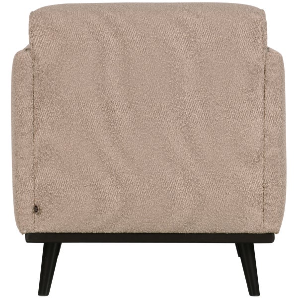 De Eekhoorn STATEMENT FAUTEUIL MET ARM BOUCLÉ BEIGE