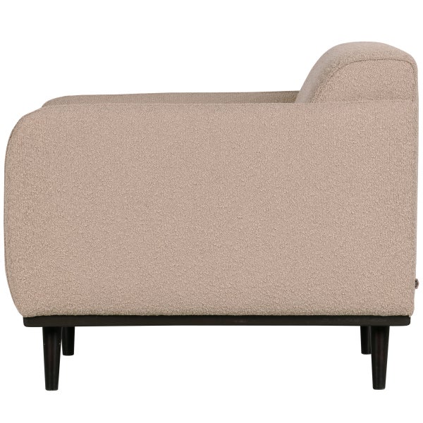 De Eekhoorn STATEMENT FAUTEUIL MET ARM BOUCLÉ BEIGE