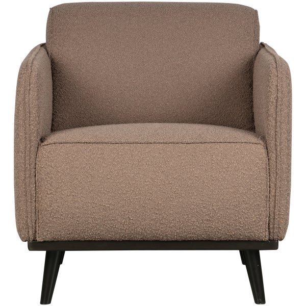 De Eekhoorn STATEMENT FAUTEUIL MET ARM BOUCLÉ NOUGAT