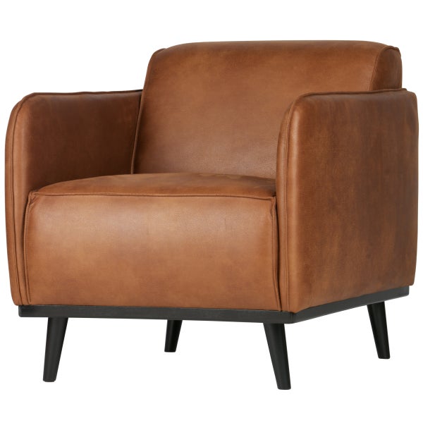 De Eekhoorn STATEMENT FAUTEUIL MET ARM ECOLEER COGNAC