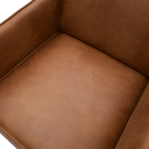 De Eekhoorn STATEMENT FAUTEUIL MET ARM ECOLEER COGNAC